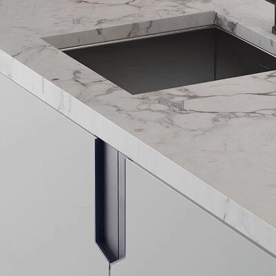 二代新款牛角衣柜隐形柜门抽屉拉手轻奢开槽铝合金移门把手嵌入式