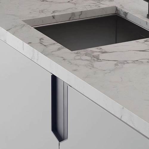 二代新款牛角衣柜隐形柜门抽屉拉手轻奢开槽铝合金移门把手嵌入式