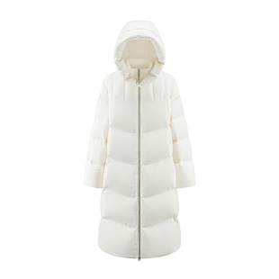 艾莱依长款羽绒服女2025冬季新款可脱卸连帽通勤宽松时尚显瘦外套