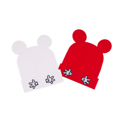 秋冬天女童双层棉质卡通婴儿帽子