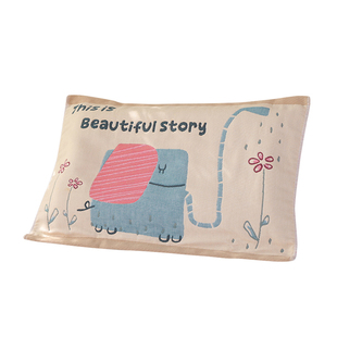 八层纯棉加厚儿童枕巾新款40*60卡通幼儿园宝宝全棉纱布枕头盖巾