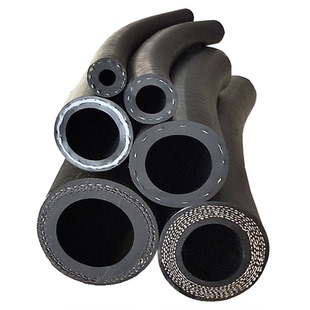 柴油汽油管黑色夹布橡胶管蒸汽管耐高温高压软管6分1寸32胶皮管40