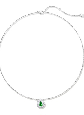 新中式气质高级感绿色葫芦项链