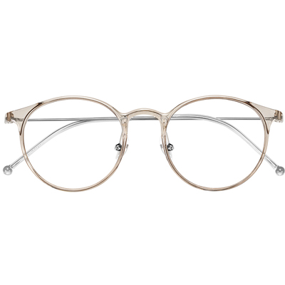 女小框tr90+钛材透明近视眼镜框