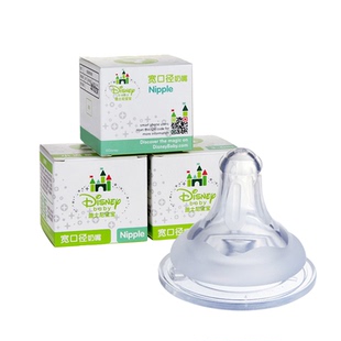 迪士尼宝宝通用宽口径奶嘴初生硅胶仿真畅柔防胀气S/M/L码