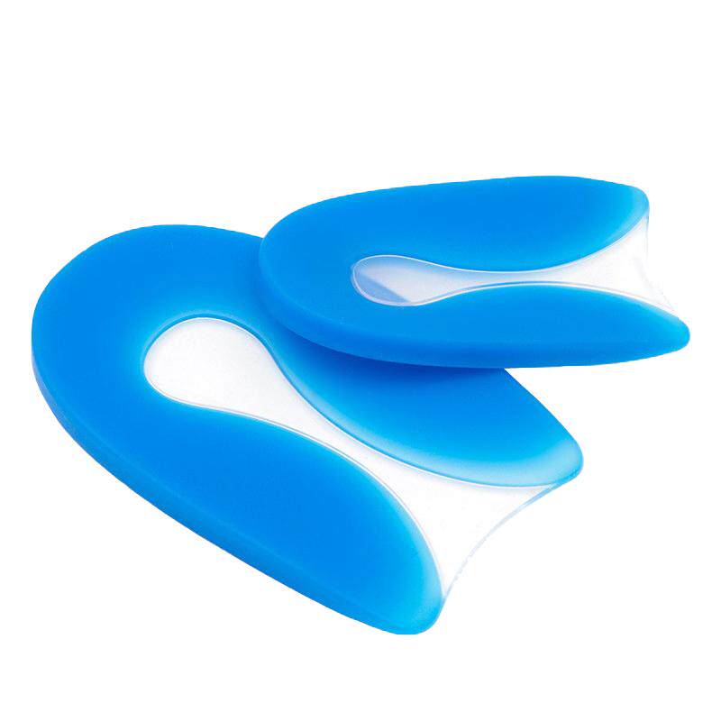 U型骨刺后脚跟垫硅减震跟腱炎足跟痛专用鞋垫上班久站不累胶神器