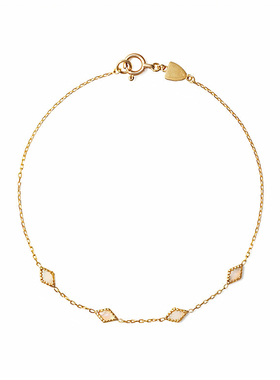 日系梦想成真925银水晶手链