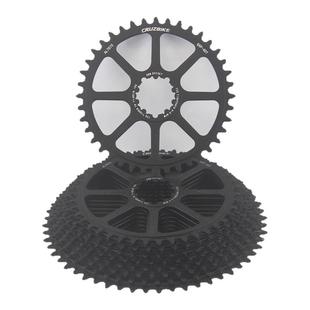 CRUZbike 公路车自行车单盘 正负齿速联三钉直装式GXP盘片40T-56T