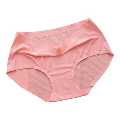 【80-200斤】大码冰丝内裤女无痕透气孔女士三角裤中腰爆款纯色