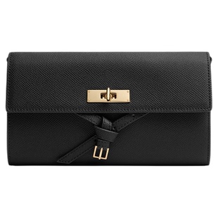 CHARLES&KEITH26秋新品CK2-80681292荔枝纹领结包信封包手拿钱包