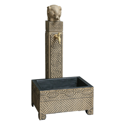 陋石坊庭院立柱水栓拖把池