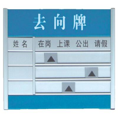 办公室铝合金人员员工去向牌定制