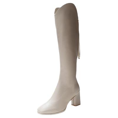 网红不过膝秋季新款骑士长筒靴