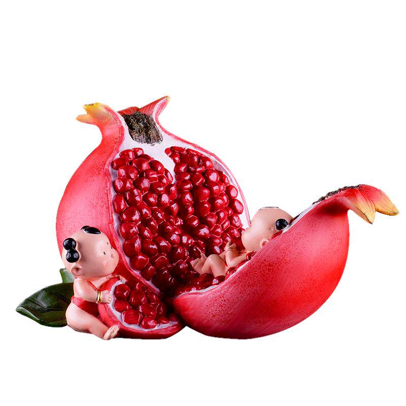 多子多福石榴糖葫芦摆件