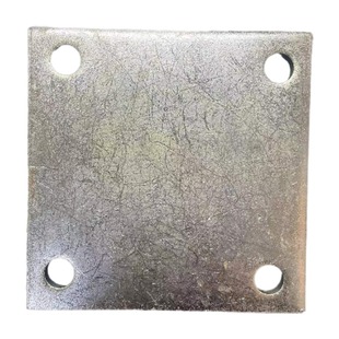 镀锌预埋铁板底座方形圆孔钢板护栏幕墙配件焊接铁板加工80 100