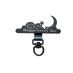 手机挂绳夹片金属不锈钢旋转超薄垫片手机壳斜挎链挂脖手腕绳手环贴片挂饰结实耐用防丢失卡片挂件背夹连接片