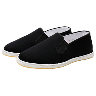 千层底老北京布鞋手工纳底礼服呢透气不沾灰防滑休闲男士青年布鞋