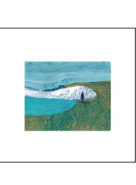 法国插画师卧室挂画装饰画复古