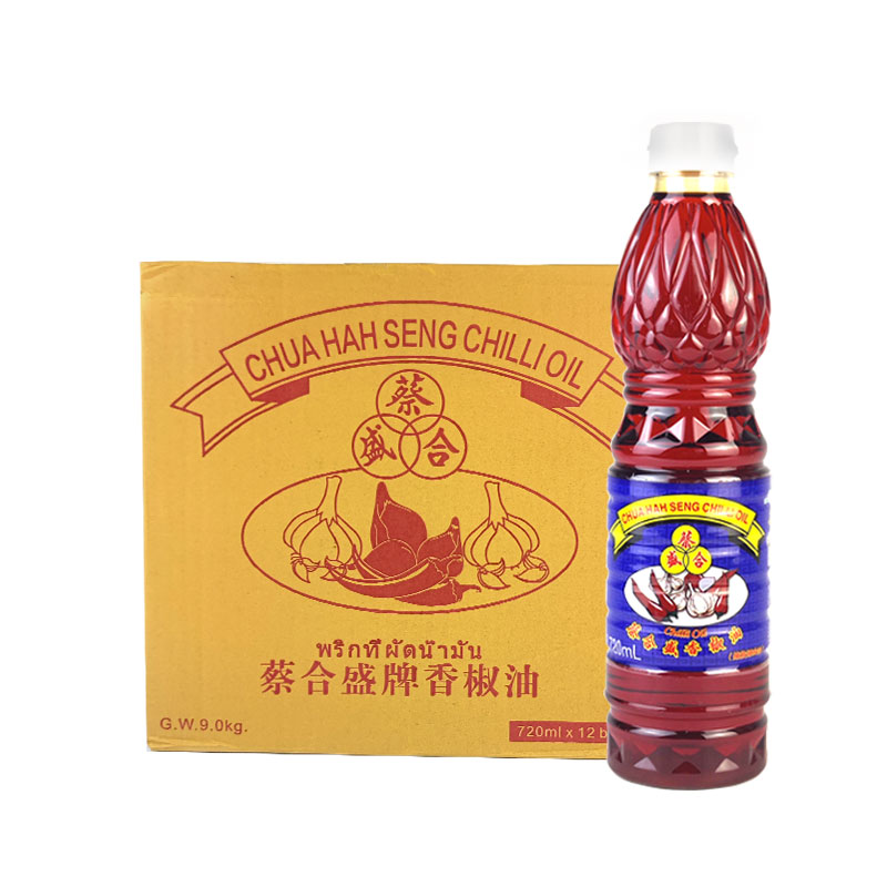 蔡合盛香椒油720ml*12瓶整箱