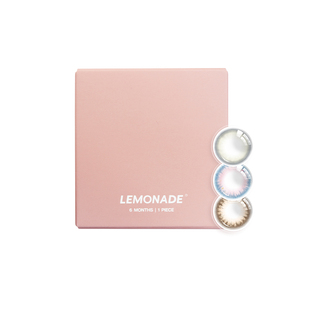 隐形眼镜半年抛2片装LEMONADE美瞳女彩色近视眼镜 轻混血款柠檬岛
