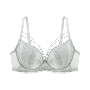 怡倩【性感绑带】圆盘胸内衣女薄款夏季大胸显小胸罩 防凸点文胸