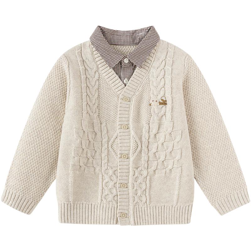 巴拉巴拉男童针织衫外套开衫毛衣