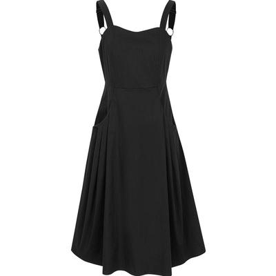 KBNE连衣裙女吊带裙小黑裙2025秋季新款黑色气质法式小众设计裙子