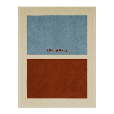 okay撞色拼贴挂布百搭高级感客厅餐厅墙面装饰布背景卧室床头挂毯