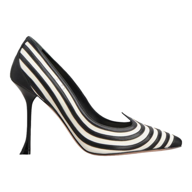 RogerVivier/罗杰维维亚女士高跟鞋纳帕皮羊皮衬垫漆面高跟新款
