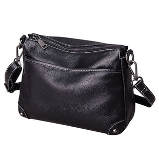 多格包包女2024新款时尚百搭真皮斜挎包女多隔层头层牛皮单肩潮包