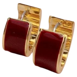 小众轻奢ks新款时尚气质优雅设计感高级感个性釉彩半圆耳环耳饰