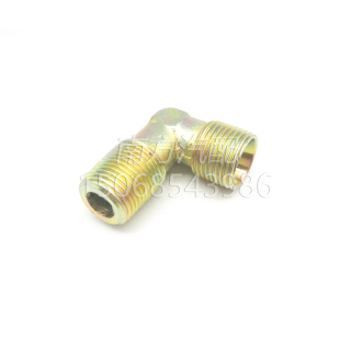 尼龙管亚太管油管气管铆头三件套配套总分泵弯二通三通铁螺丝接头