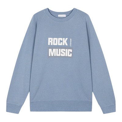 MOUSSY 春季休闲慵懒字母印花oversize卫衣028IAB90-1033