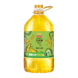 【加量不加价】金龙鱼不油腻轻年非转基因玉米油5.43L/桶 食用油