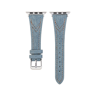 适用vivowatchgt2表带牛仔真皮vivowatchgt手表带高级感女款vivowatch5精钢款iqoowatchgt智能运动3手环腕带2