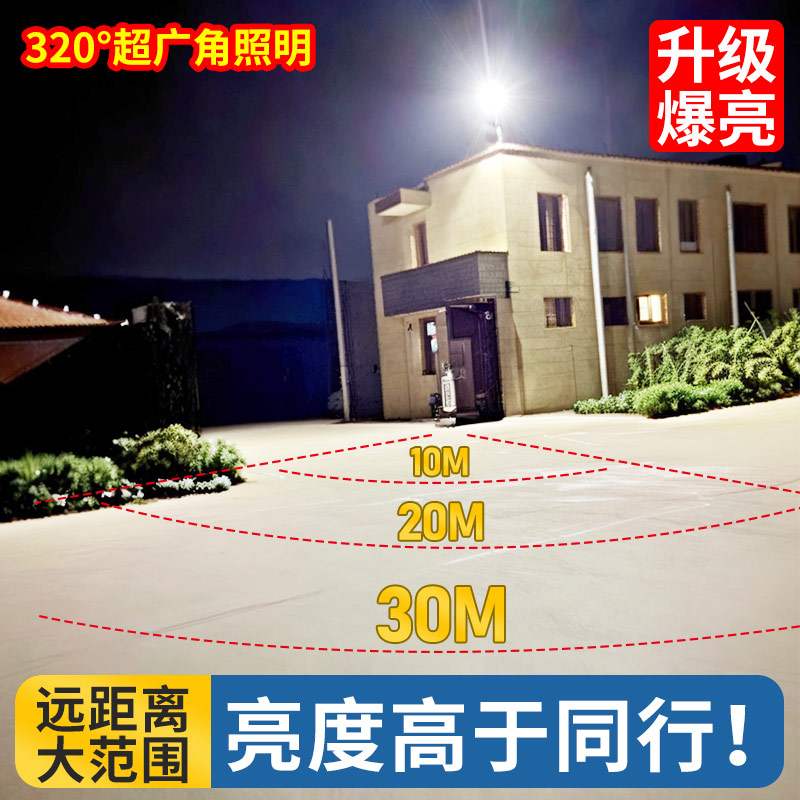 太阳能户外灯家用庭院灯2025新款大功率强光超亮农村院子照明路灯