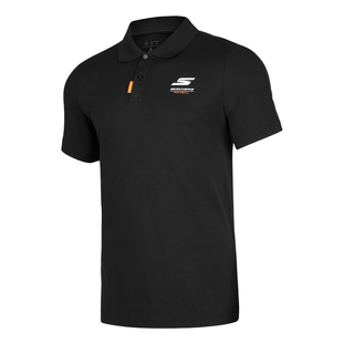 SKECHERS斯凯奇POLO衫男短袖薄款男子运动透气T恤 P224M019/0018