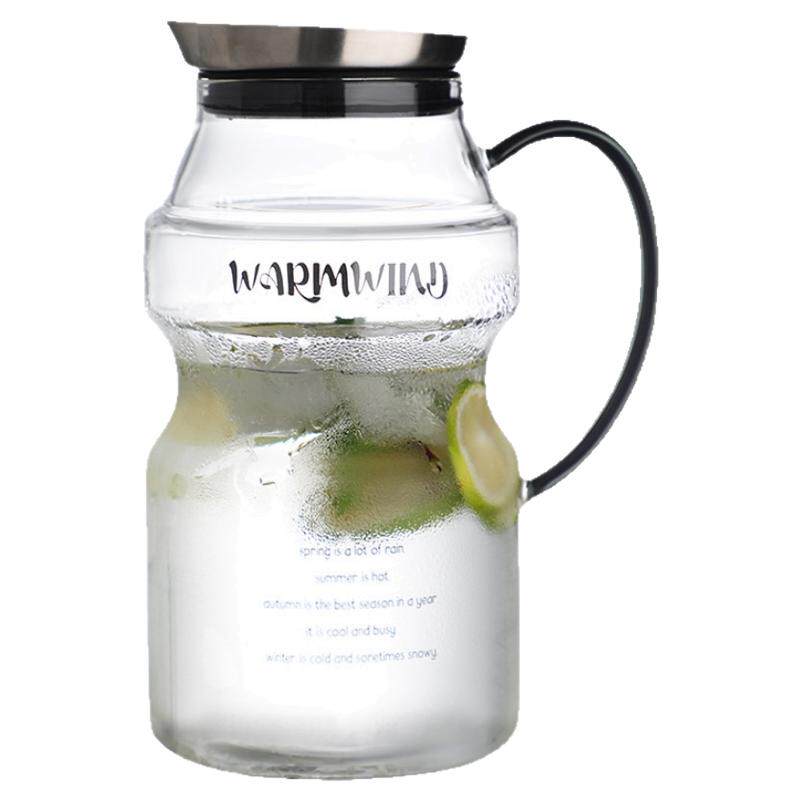 冷水壶玻璃耐高温家用装水壶大容量凉扎茶壶加厚水杯壶水果汁套装