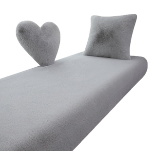 仿兔毛飘窗垫子阳台垫ins风毛绒毯简约地毯防滑窗台垫卧室沙发垫