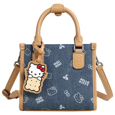 TOUTOUhellokitty猫联名三丽鸥丹宁牛仔小托特包女孩女生生日礼物