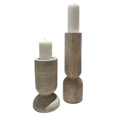 黄洞石花瓶花器烛台托盘摆件饰品