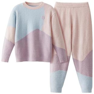 蕉内绒绒555Home儿童家居服套装宝宝男童女童半边绒加厚冬季睡衣