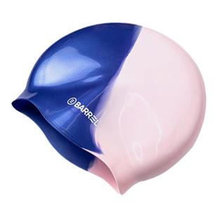 韩国BARREL硅胶泳帽双色百搭高颜值防水不勒头男女成人专业游泳帽