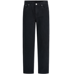 REDCHARCOAL红炭0086版型系列浅色牛仔裤男经典基础版水洗直筒裤