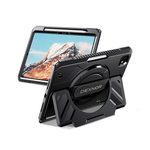 牧行者适用iPad Pro 2025保护壳苹果13寸平板套M5新款11带笔槽Air 7旋转手带Mini6防摔弯9支架全包防护case