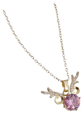 一鹿有你微镶锆石水晶轻奢小众