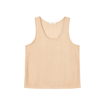 SOTHEA 岌简风奢感 2026年夏季铜氨丝显瘦U领背心外穿无袖上衣女