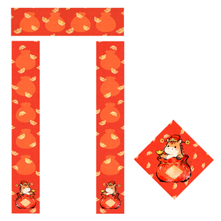 博物馆复刻纸微喷新春对联半生半熟书法纸2026马年专用加厚高档对联纸五言七言大红纸春节春联纸门贴