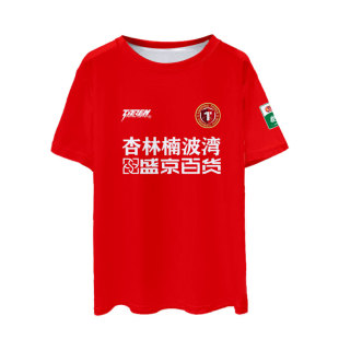 2026辽宁铁人楠波湾队服球员版足球衣服速干短袖t恤衫男女半袖体