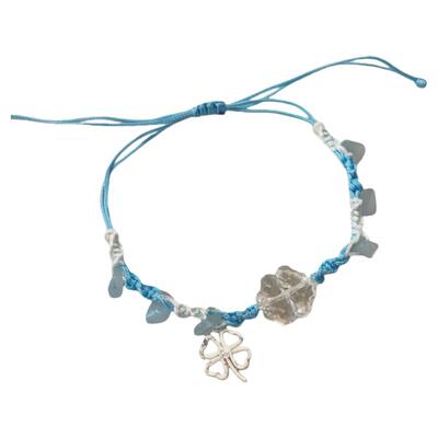 好运四叶草手链手工编织闺蜜手绳